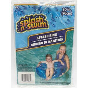 Splash N Swim 30-Inch Inflatable Splash Ring For Kids Blue Ages 4+